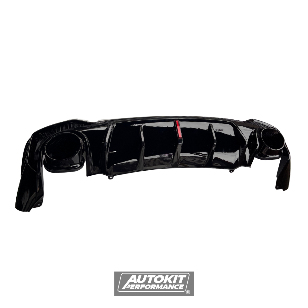 AUDI Q3 LOOK RS DIFUSOR TRASERO NEGRO BRILLANTE